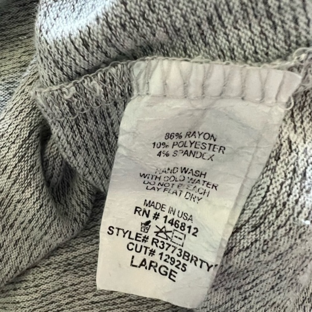 Caution to the Wind Large Nubby Knit Pullover.Large Gray Heather. Bell Sleeves❤️ - Picture 5 of 5